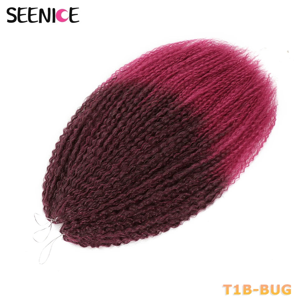 Extensions Crochet Kinky Curly Twist | Ombre Blonde | Water Wave | Synthétique | 20 Pouces | Femme