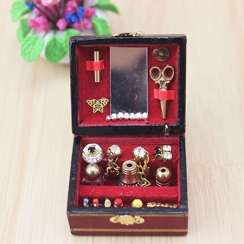 1/12 Dollhouse Miniatures Jewelry Box /Doll House Accessory Room Decor