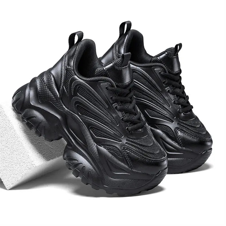 Sneakers Chunky Femme Tendance | Semelle Plateforme Respirante | Rehaussante | Printemps-Automne