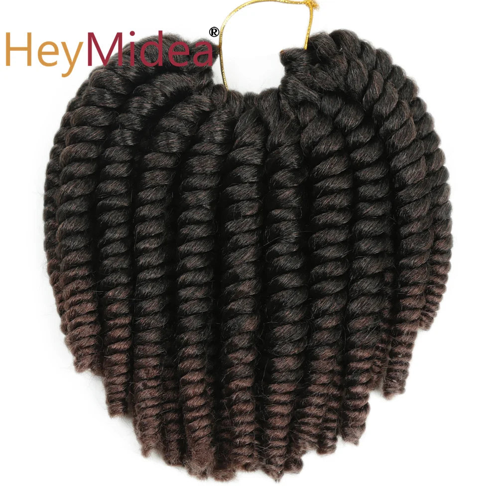 Tresses Crochet Havana Twist | 8 Pouces | Synthétique | Ombre Senegalese Twist | Femme