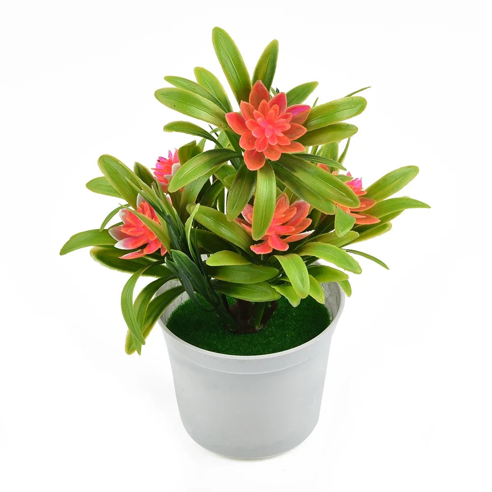 Plante Artificielle Réaliste en Pot | Décor Maison, Bureau & Mariage | Bonsaï Extérieur & Intérieur
