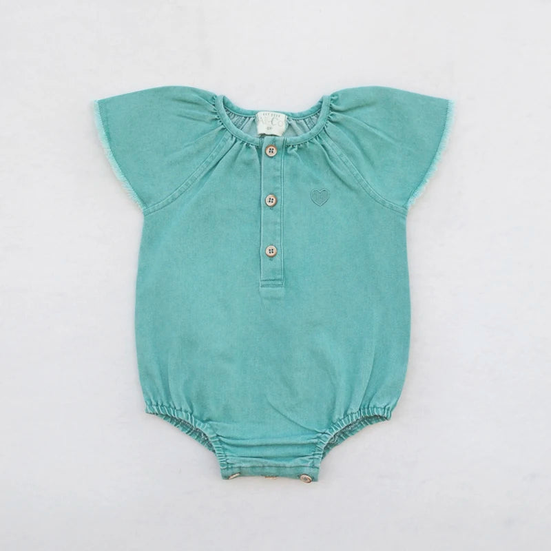 Collection Denim Vert Ali Co SS26 | Robe Chemise & Salopette Coton | Fille & Garçon | Restockage