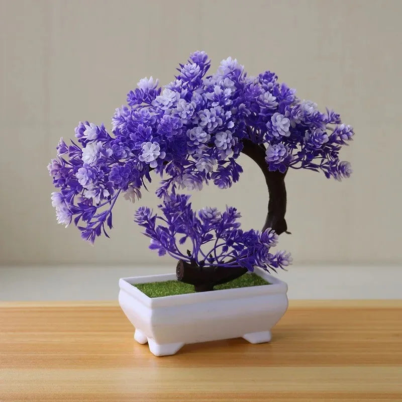 Bonsaï Simulé Pot | Faux Fleurs | Décoration Mariage, Maison & Cadeau Pendaison de Crémaillère