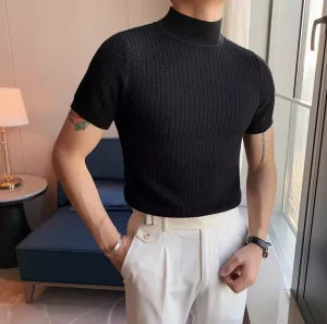 Men's T Shirts Autumn Winter New Turtleneck Long Sleeve T-Shirts For Men Clothing 2025 Slim Fit Casual Basic Tee Shirt Homme 5XL