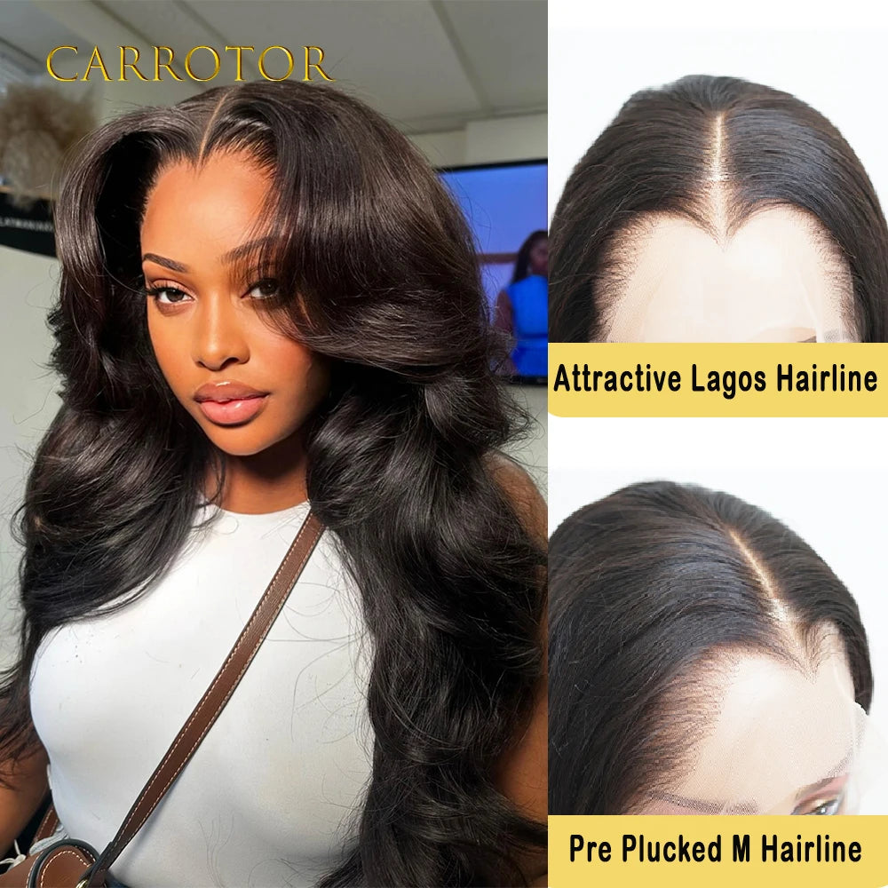 Perruque Lagos Hairline Loose Deep Wave | 13x4 Lace Invisible | 250% Densité | Glueless | Pré-Pluçuée | Femme