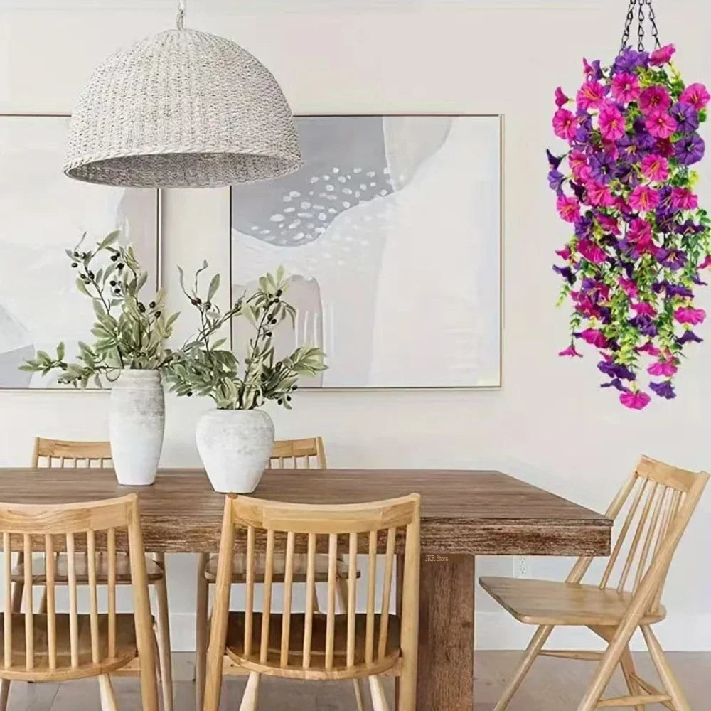 Fleurs Artificielles Suspendues 2025 | Résistant UV Réaliste | Décor Pâques Mariage & Chambre