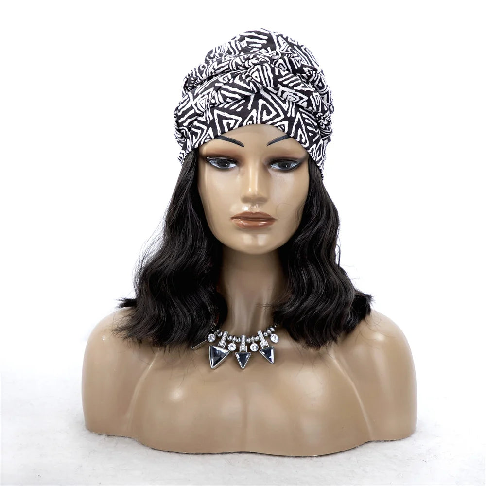 Perruque Headband Tresses Africaines Synthétique | 3 Brins | Queue de Cheval | Couvre-Cheveux | Fibre | Femme