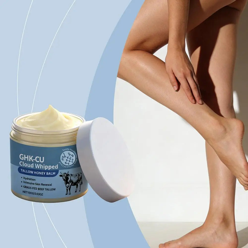 Tallow Skincare Cream Collagen Firm Skin Honey Deep Hydration & Barrier Repair Cream Improve Dry Body Lotion Korean Skincare