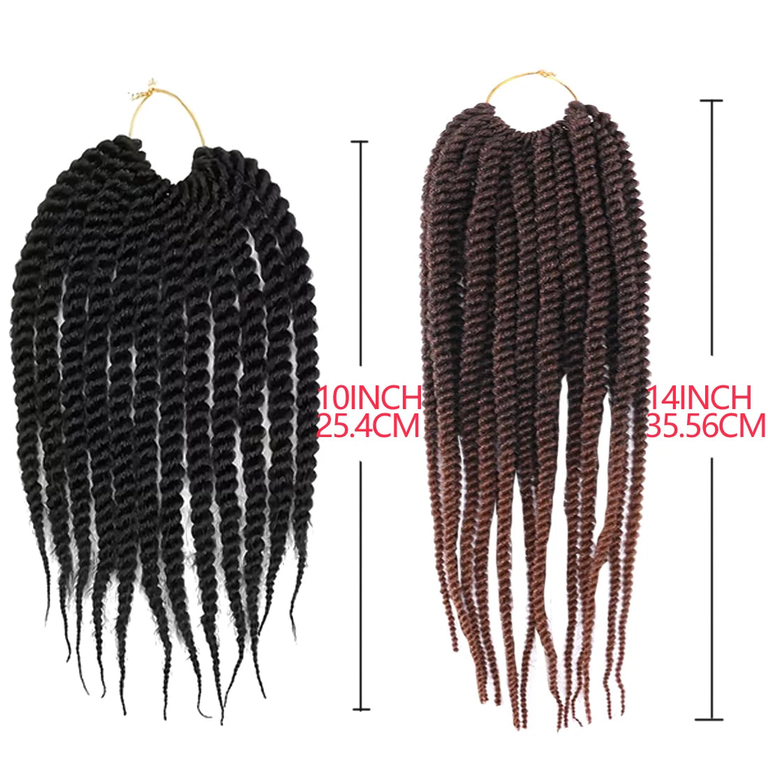 Senegalese Twist Crochet Braids High Temperature Synthetic Fiber, Lightweight & Odorless, Elastic & Soft, Elegant Style for Women