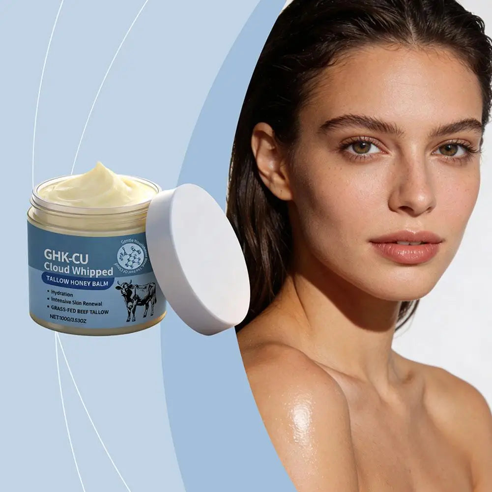 Tallow Skincare Cream Collagen Firm Skin Honey Deep Hydration & Barrier Repair Cream Improve Dry Body Lotion Korean Skincare