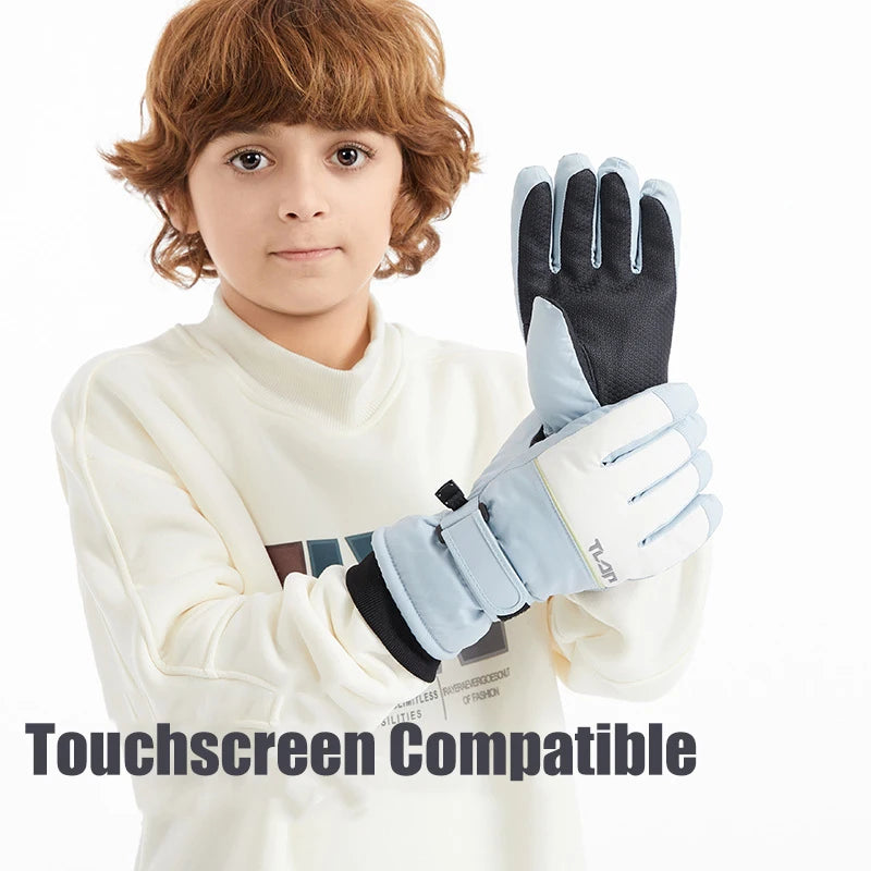 Gants Hiver Enfant Imperméables Antidérapants | Ski & Cyclisme Extérieur | Garçon Fille