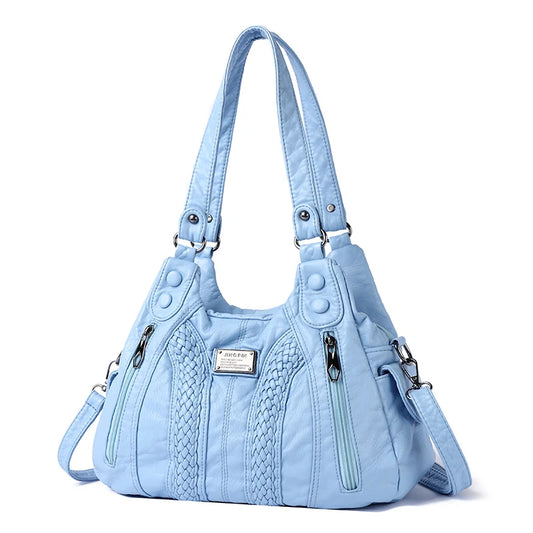 Fashion Leather Handbag for Women Shoulder Bags Genuine Sheepskin Crossbody Bag for Women Messenger Bag Tote Moms Bag