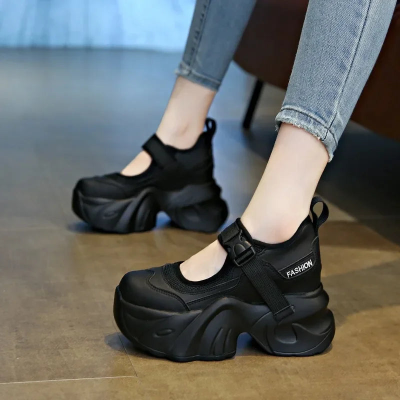 Sneakers Chunky Femme Automne 2024 | Semelle Haute 7 cm | Mesh Respirant | Chaussures Papa Sport