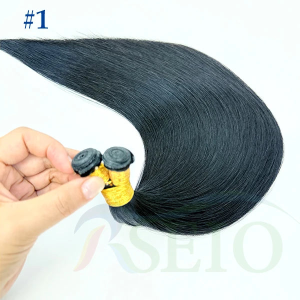 Tissage Weft Cheveux Humains Remy Naturel | 14-26 Pouces | Bouclable | Blonde & Lisse | Salon