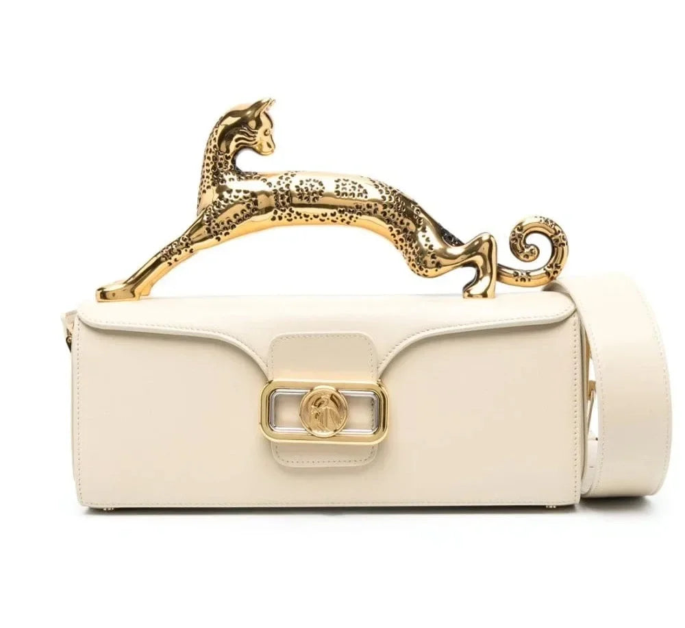 Sac à Main Femme Luxe | Poignée Métal Designer | Bandoulière | Forme Rectangle Élégante