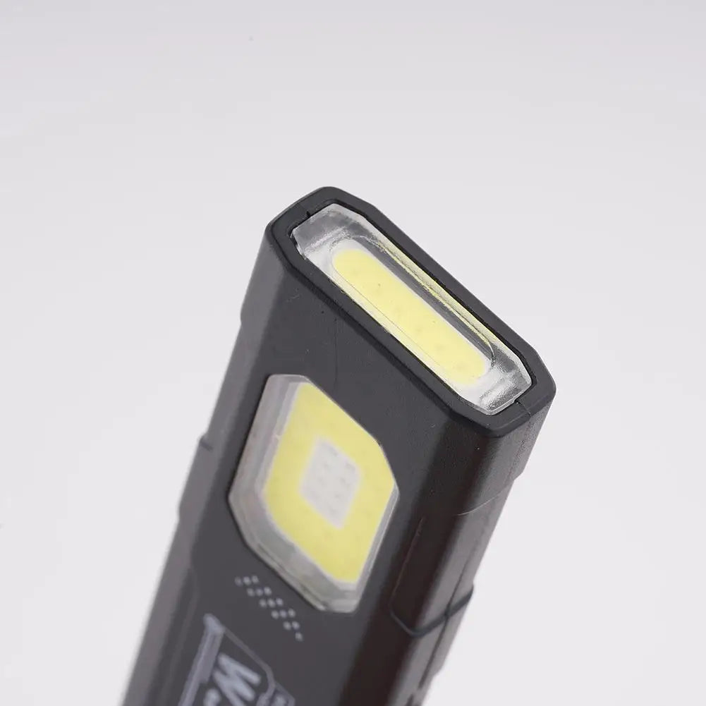 Mini Portable Rechargeable LED Torch Light, Waterproof Outdoor Work Pocket Flashlight with Magnetic Grip, Compact LED Flashlight