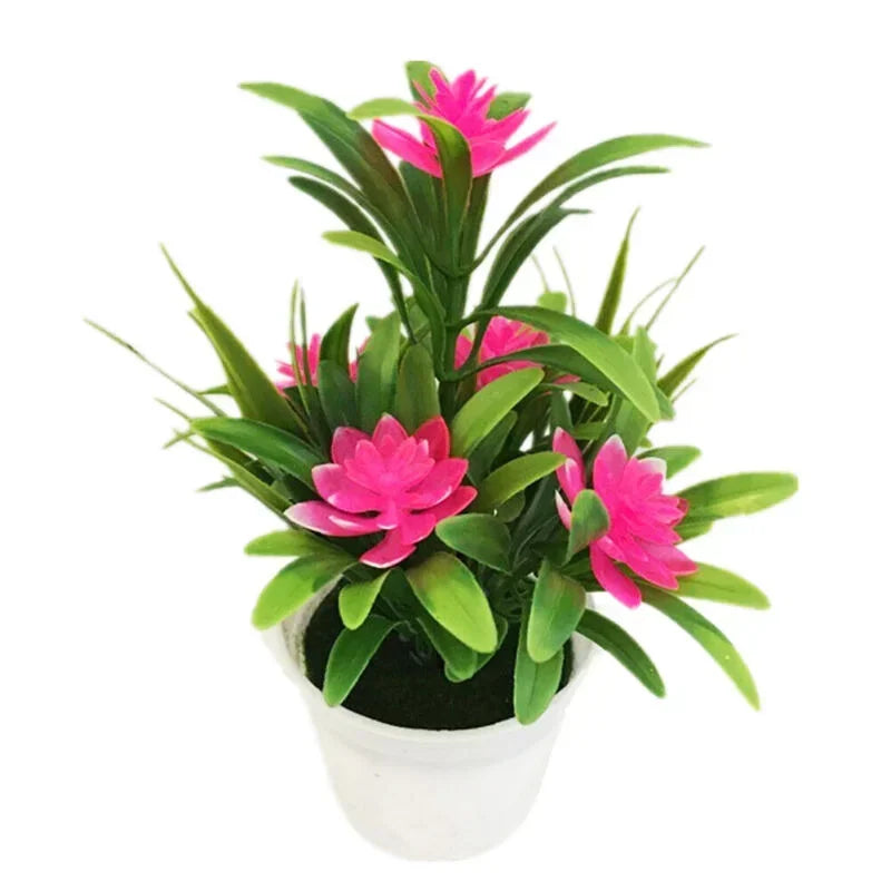 Plante Artificielle Réaliste en Pot | Décor Maison, Bureau & Mariage | Bonsaï Extérieur & Intérieur