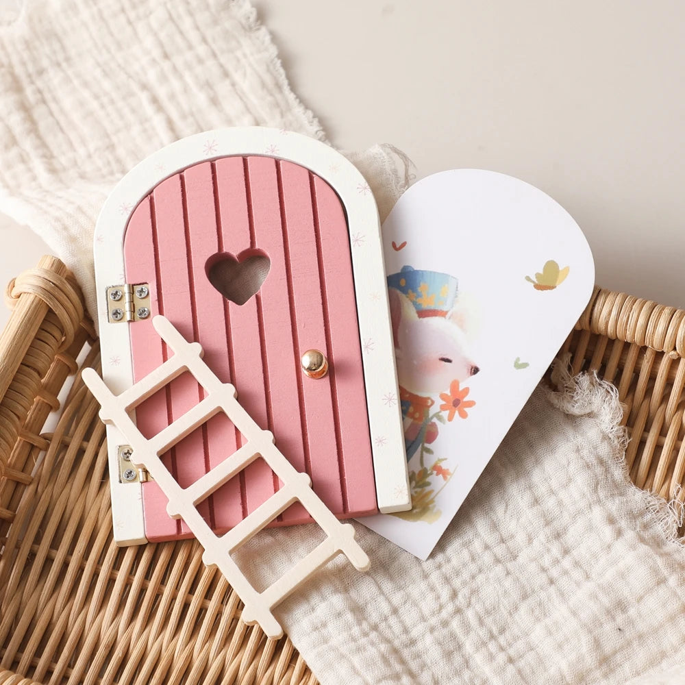 Porte Miniature Fée en Bois | Décoration Chambre Enfant & Jardin | Accessoire Conte de Fées