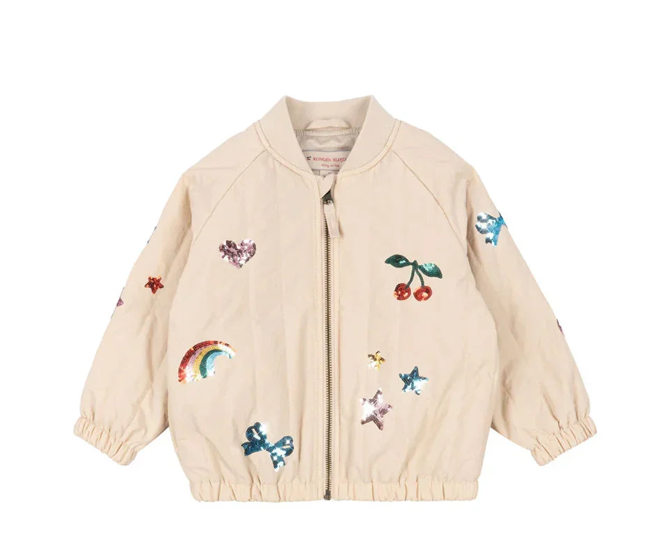 Manteau Polaire Paillettes Fille | Laine d'Agneau | Broderie Garçon | Vêtement Enfant Hiver