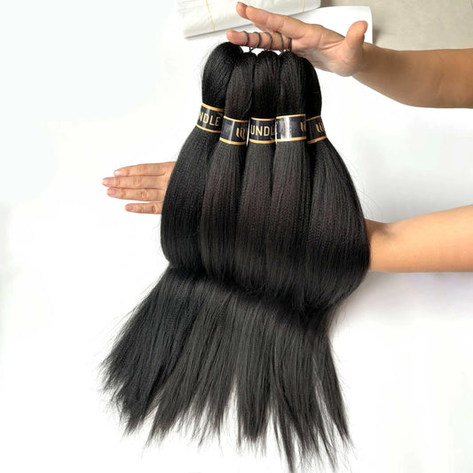 Easy Braids Hair Extensions for Women Box Twist Crochet Hair EZ Pre-stretched Braiding Hair Flame Retardant Synthetic Wig Bundle