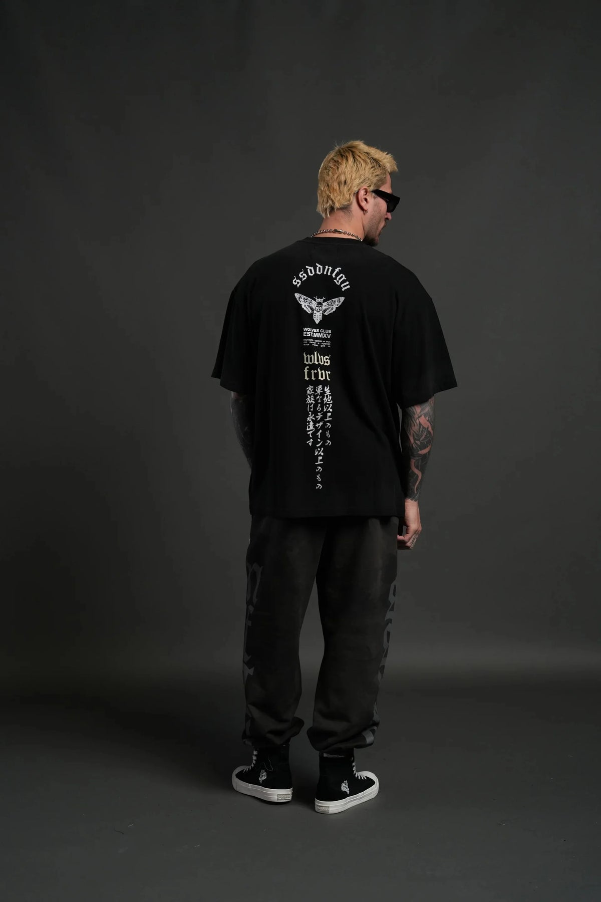 US SIZE Oversized Training Men's T-Shirt Design Letters Print T-Shirts For Men Loose Fashion Sport Street Casual Clothes Tee Tops