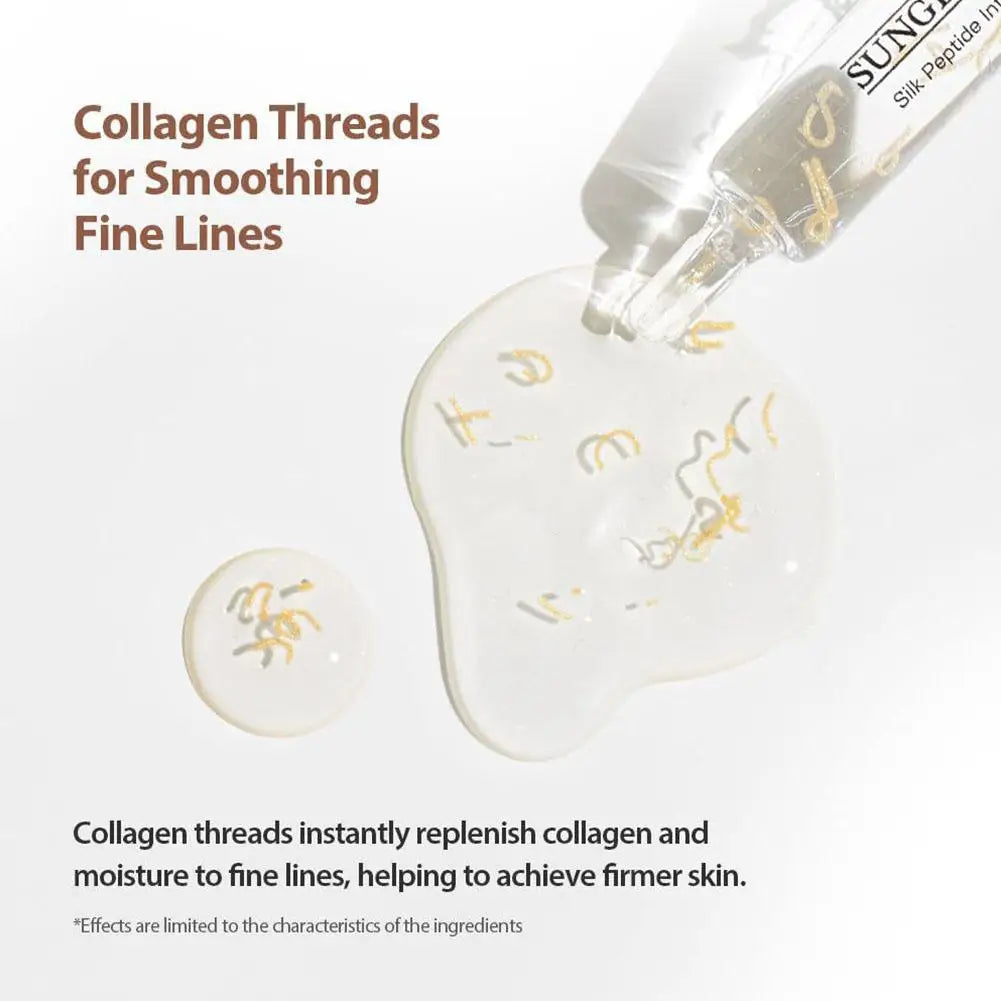 Korean Silk Collagen Essence Serum Deep Peptide Intensive Revitalizing Face Cream Anti-Wrinkle Firming Lifting Skin Care 40ml