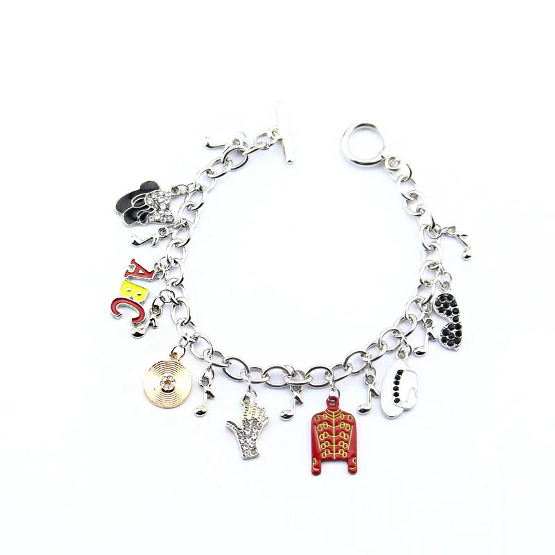 Bracelet Charme Michael Jackson | Infini Amour | Bijou Fan Musique | Cadeau Tendance