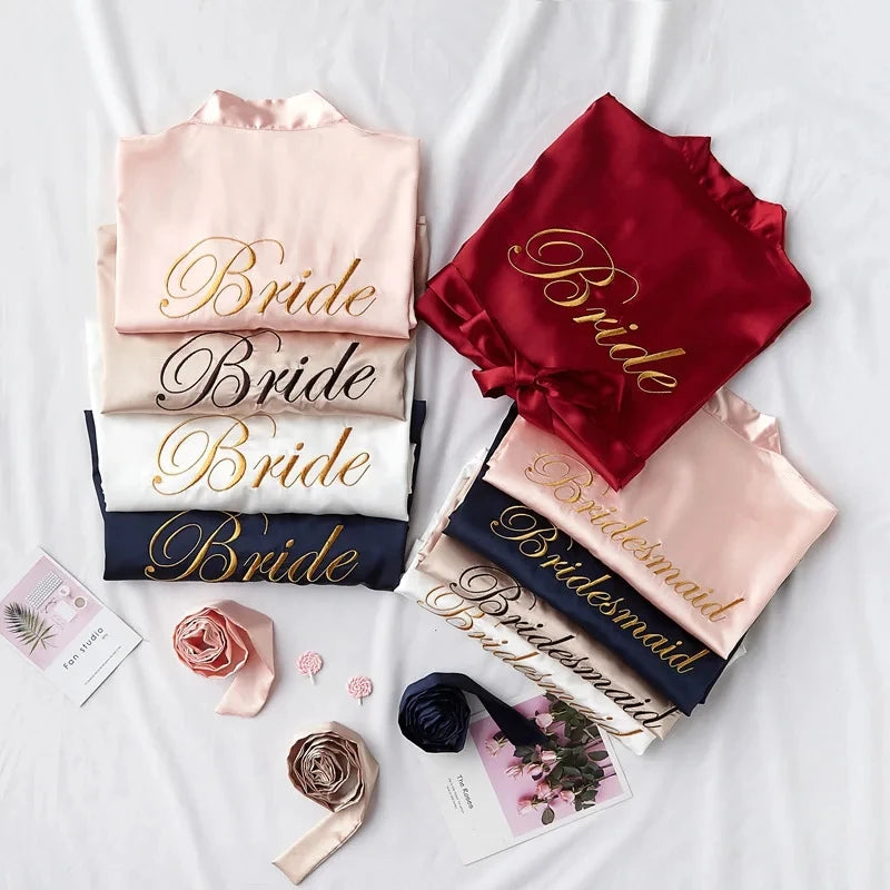 Bride with Team Bride Robe Bride To Be Bridal Shower Bachelorette Party Wedding Decoration Wedding Hen Party Bridesmaid Gift