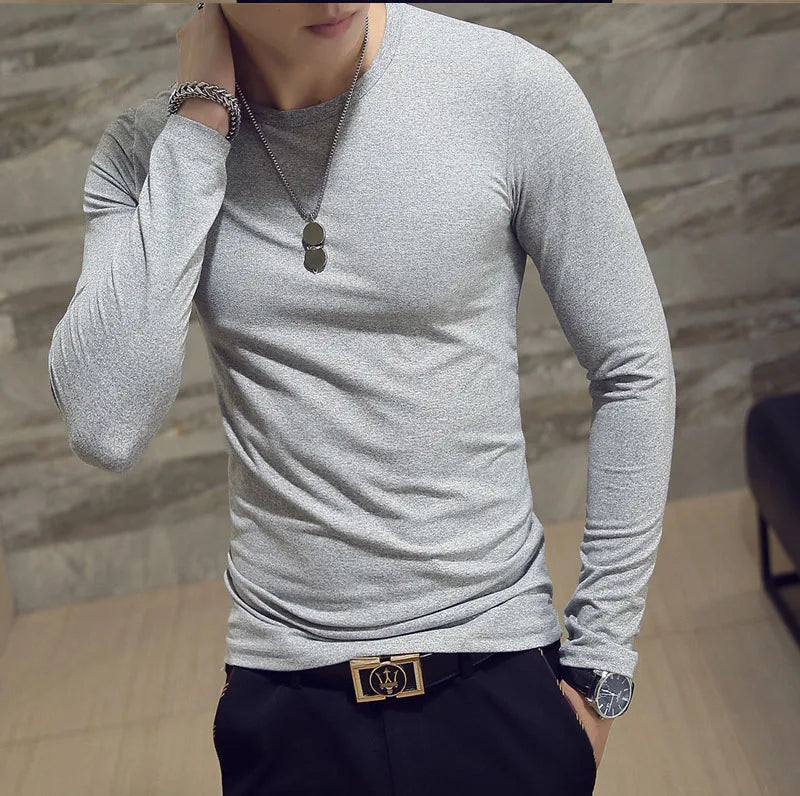2025 New Tennis T Shirts Men Long Sleeve T-Shirt Sportswear Fitness T Shirts For Men Slim Fit T Shirts Designer Solid Tees Tops