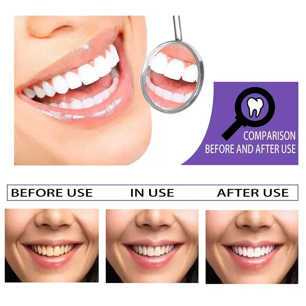 Dentifrice Blanchissant Violet V34 | Élimine Plaque & Taches | Haleine Fraîche | Hygiène Dentaire