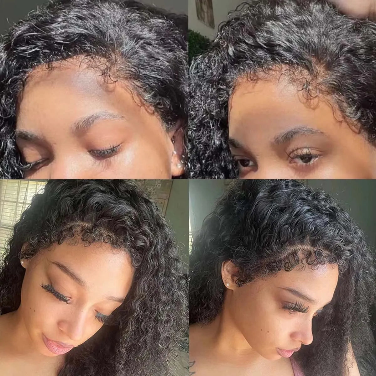 Perruque Lace Front Kinky Curly | 13x4 & 13x6 | Cheveux Humains | Frontal Lace Naturel