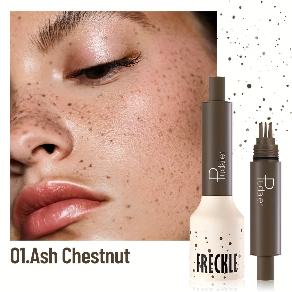 Natural Nude Makeup Fake Freckles Pen Waterproof Long Lasting Light Coverage Freckle Stamp for Women