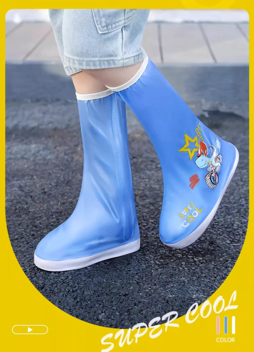 Couvre-Chaussures Pluie Enfant | Imperméable Maternelle | Grand Format | Réutilisable