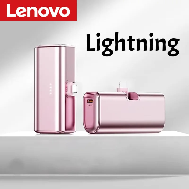Lenovo 22.5W Fast Charging 500000mAh Mini Portable Charger USB-C Power Bank Suitable For iPhone 16/15 Series And Android Devices