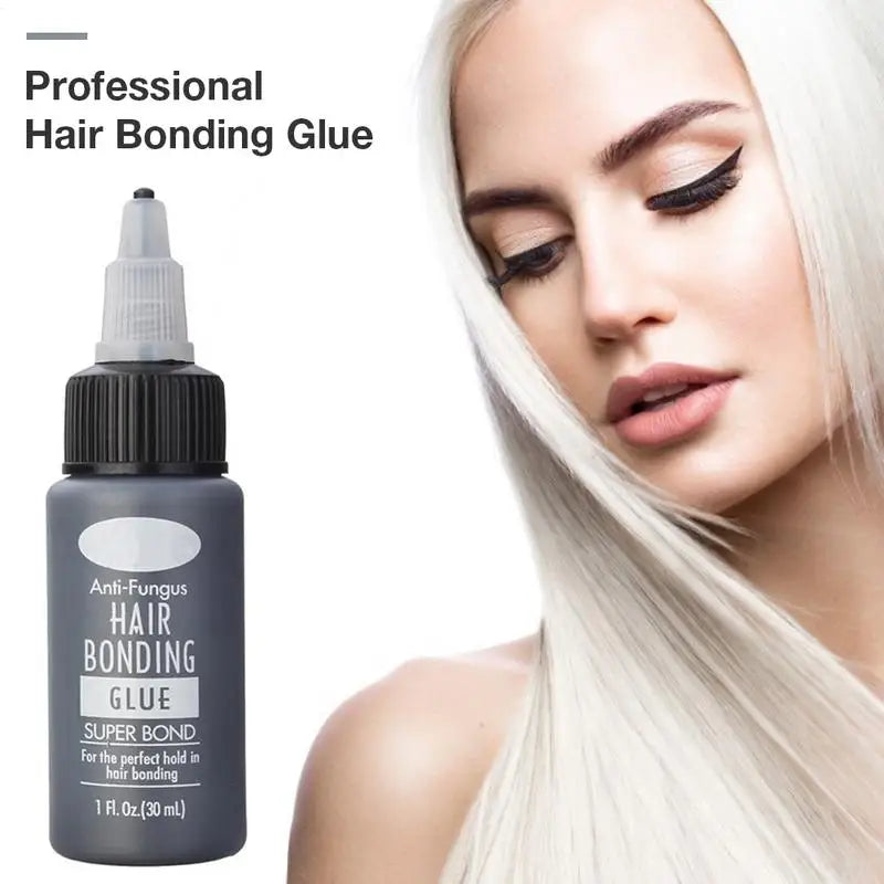 30ml Hair Glue For Wigs Quick-Dry Adhesive For Wigs Powerful Hair Bond Glue For Quick Fixes Waterproof Versatile Adhesive