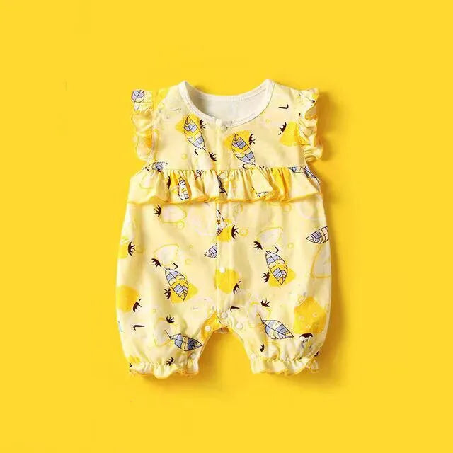 Fashion princess New baby Romper For Babies Clothes Short Sleeve cute newborn baby clothes