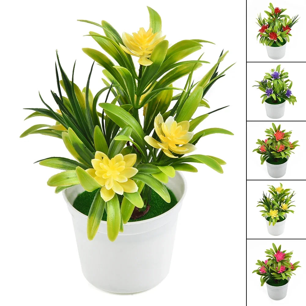 Plante Artificielle Réaliste en Pot | Décor Maison, Bureau & Mariage | Bonsaï Extérieur & Intérieur