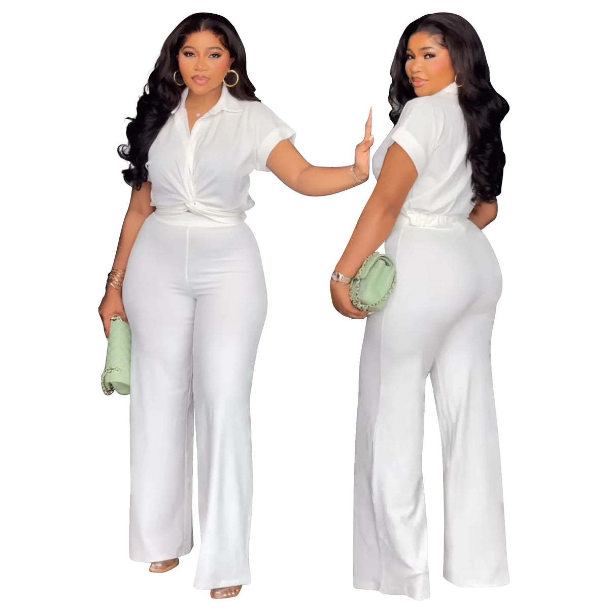 2 Piece Women Sets 2025 New Arrival Plus Size Summer Matching Sets Print Two Pieces Sets Top Pants Suits Outfits Clothing