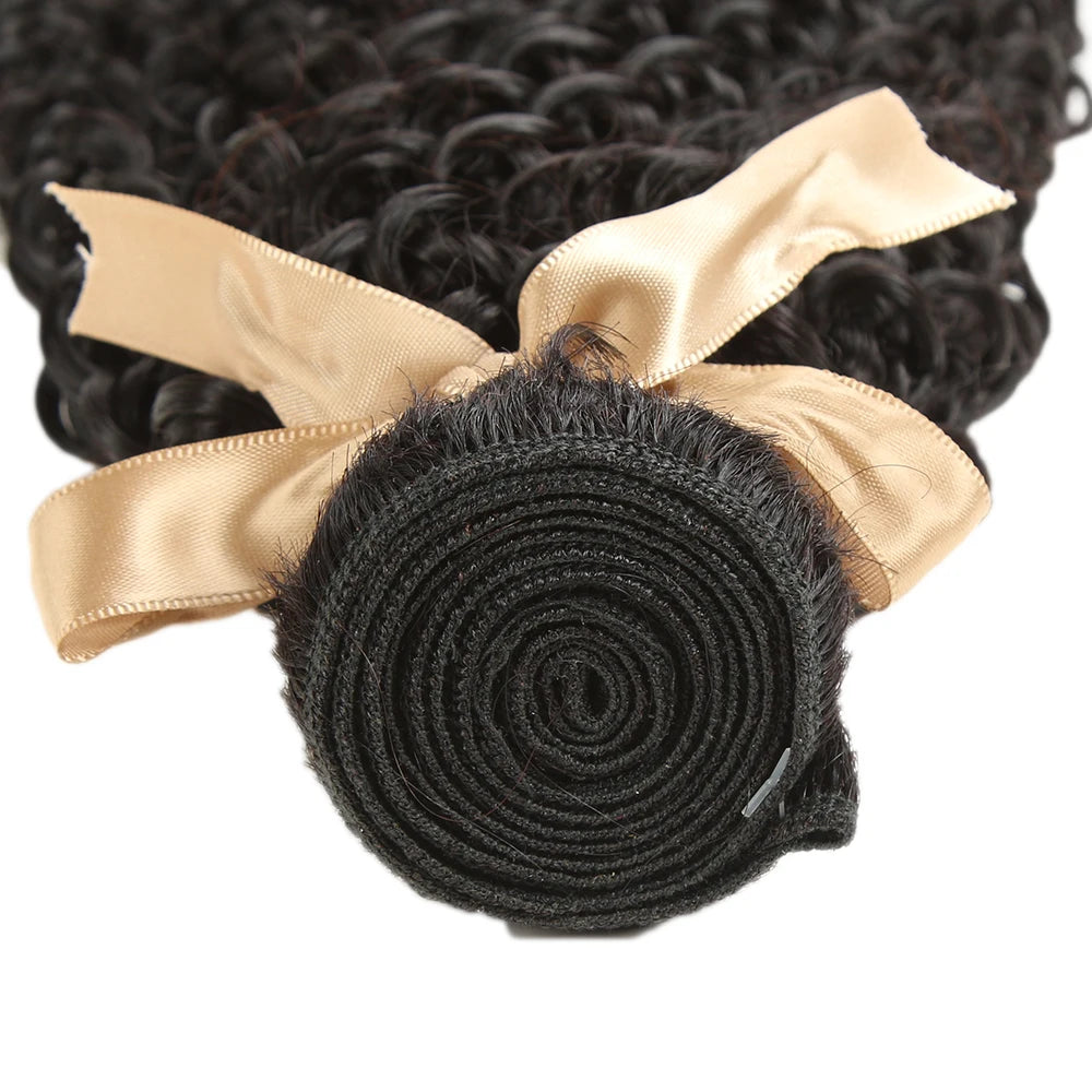 Tissage Kinky Curly Lisse Remy Brésilien | Lot Simple | Extensions Cheveux Humains Naturels