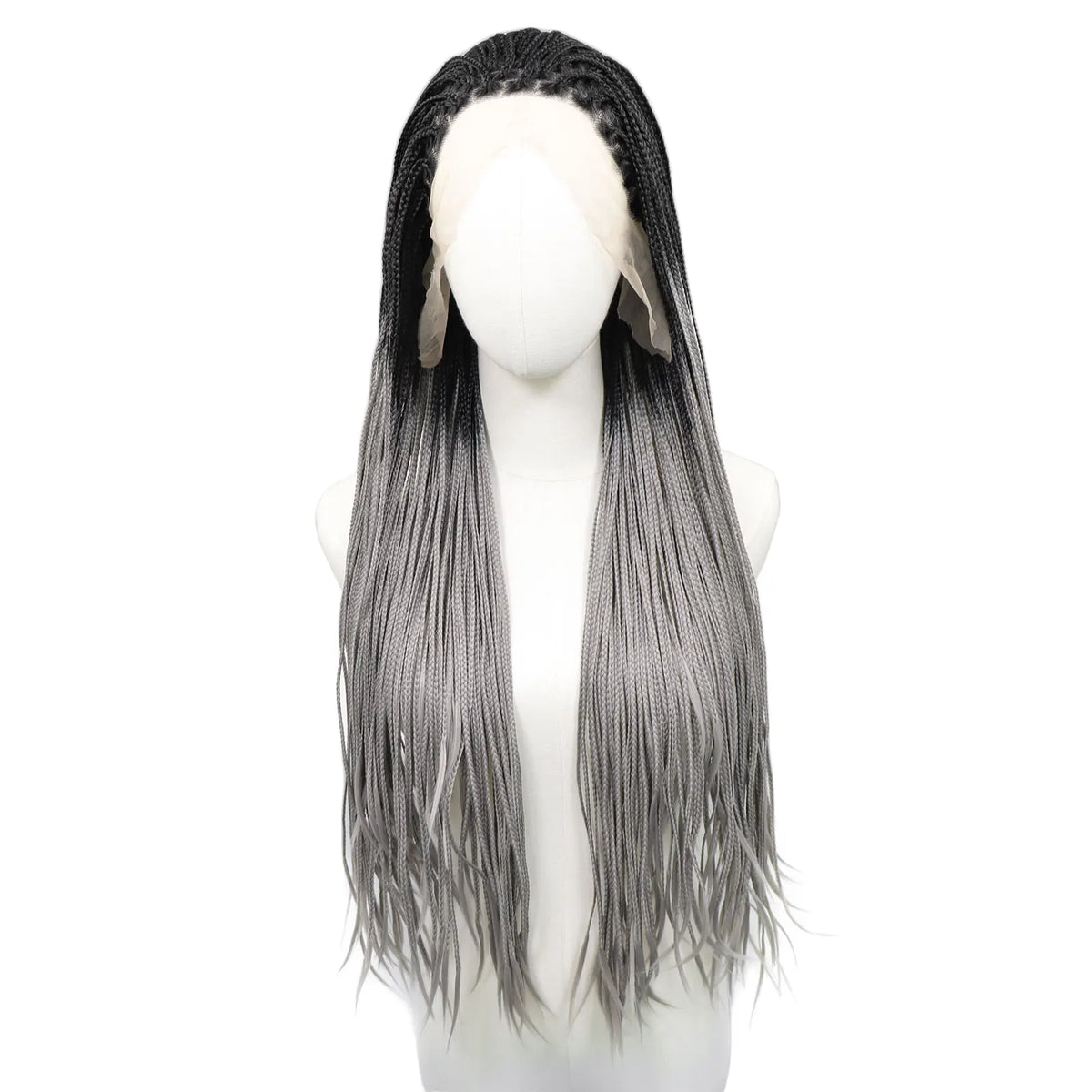 613 Blonde Box Braided Wigs Braids For Black Women 26Inch Long African Cornrow Crochet Braids Synthetic Hair 13x3 Lace Front Wig