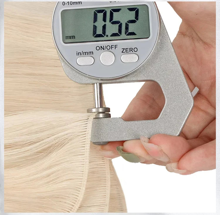 Tissage Weft Cheveux Humains Remy Naturel | 14-26 Pouces | Bouclable | Blonde & Lisse | Salon
