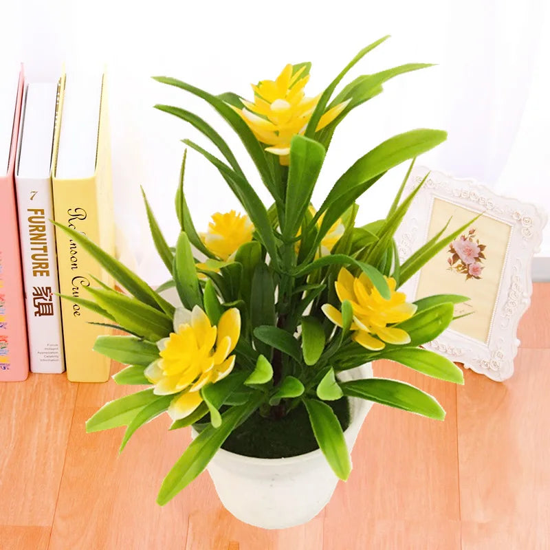Plante Artificielle Pot Fleurs Simulées | Décor Bureau, Maison & Fête | Bonsaï & Balcon
