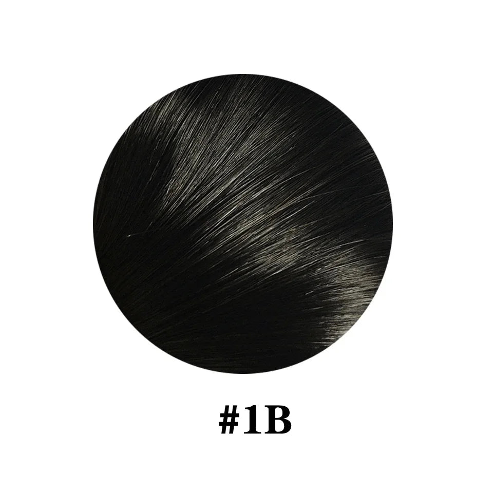 Extensions à Clips Cheveux Humains | Noir Naturel | 18 Clips | 8 Pièces | Volume Complet | Femme