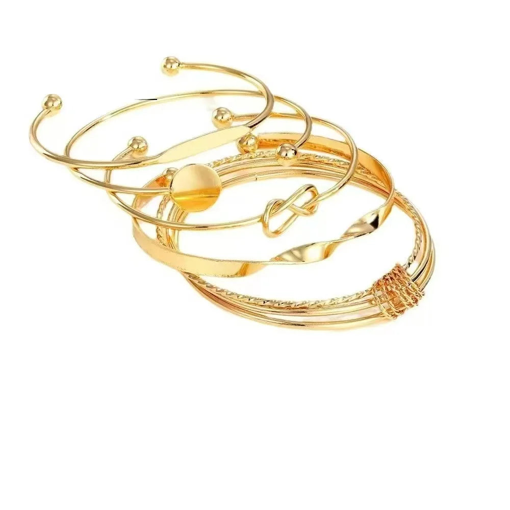 Trendy Multilayer Bracelets for Women Elegant Delicate Twist Sparkling Adjustable Bangles Jewelry Couples Gifts