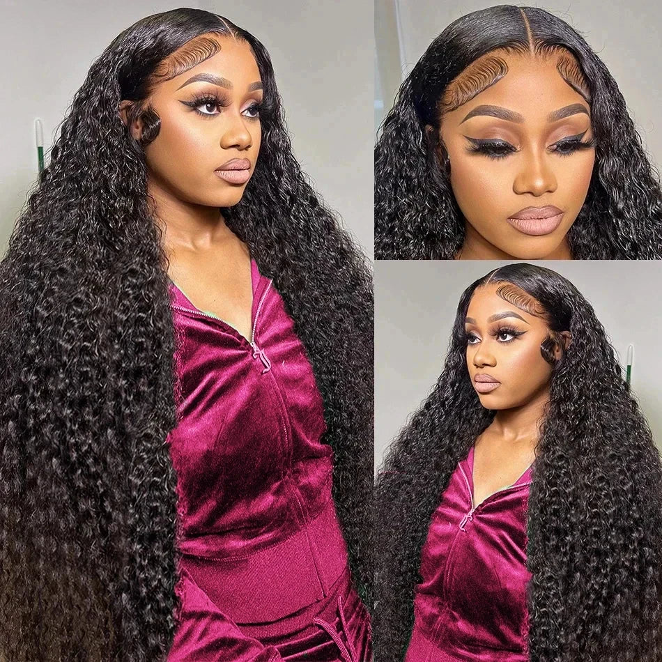 Perruque Deep Wave Brésilienne | 13x6 HD Lace Frontal | 250% Densité | Jusqu'à 40 Pouces | Water Wave Curly