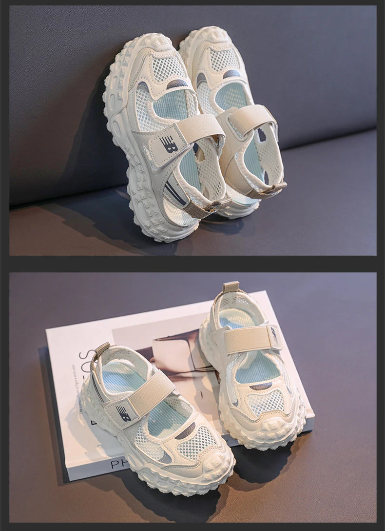 Baskets Été Mesh Chunky Enfant | Respirantes Crénelées | Plage & Casual Garçon Fille