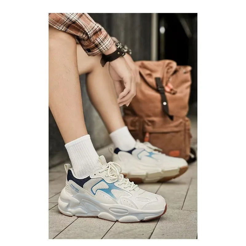 Baskets Dad Homme Été 2026 | Mesh Respirant Casual | Semelle Épaisse Streetwear