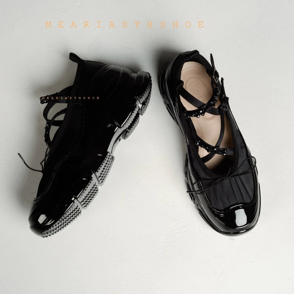Autumn Chunky Women's Sports Shoes Fashion Shallow Butterfly-Knot Platform Sneakers Ladies Casual Flats Outdoor Mary Jane Shoes