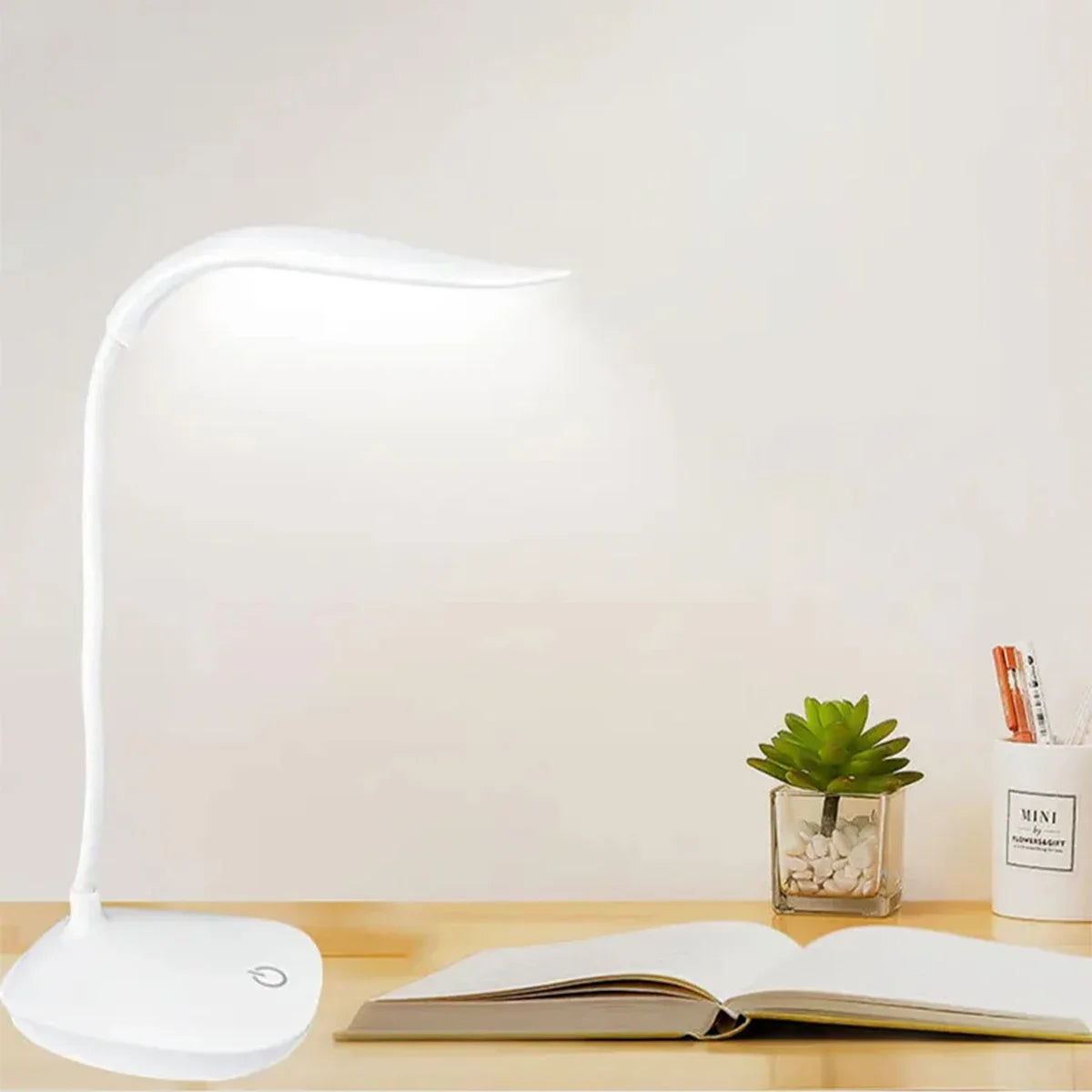 Lampe de Bureau LED de Lecture Portable | Charge USB | Tactile Dimmable | Protection des Yeux | Bureau & Chambre