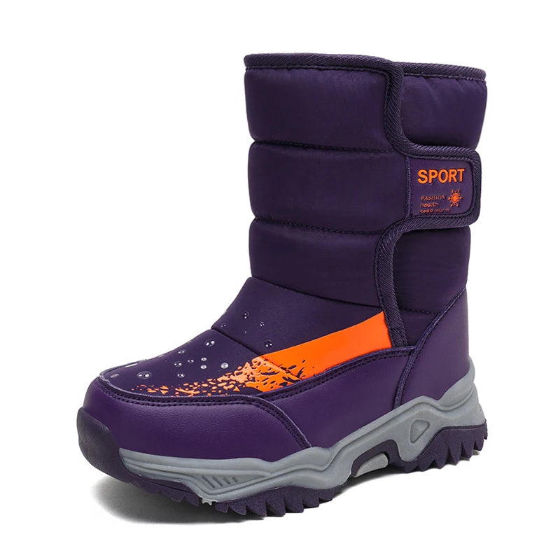 Bottes de Neige Enfants Princesse Élégantes | Imperméables Peluche | Garçons & Filles | Hiver Outdoor
